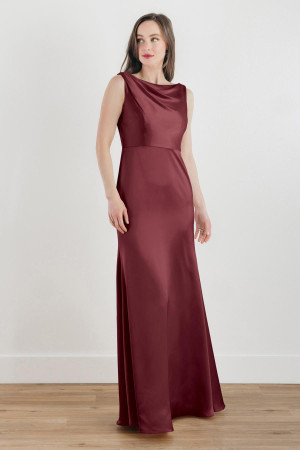 Watters 5538 Sleeveless Sheath Low Back Dress